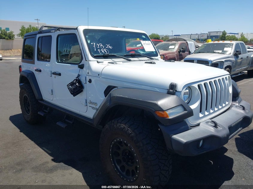 2019 Jeep Wrangler / VIN 1C4HJXDN1KW670865 — IAAI salvage auction photo