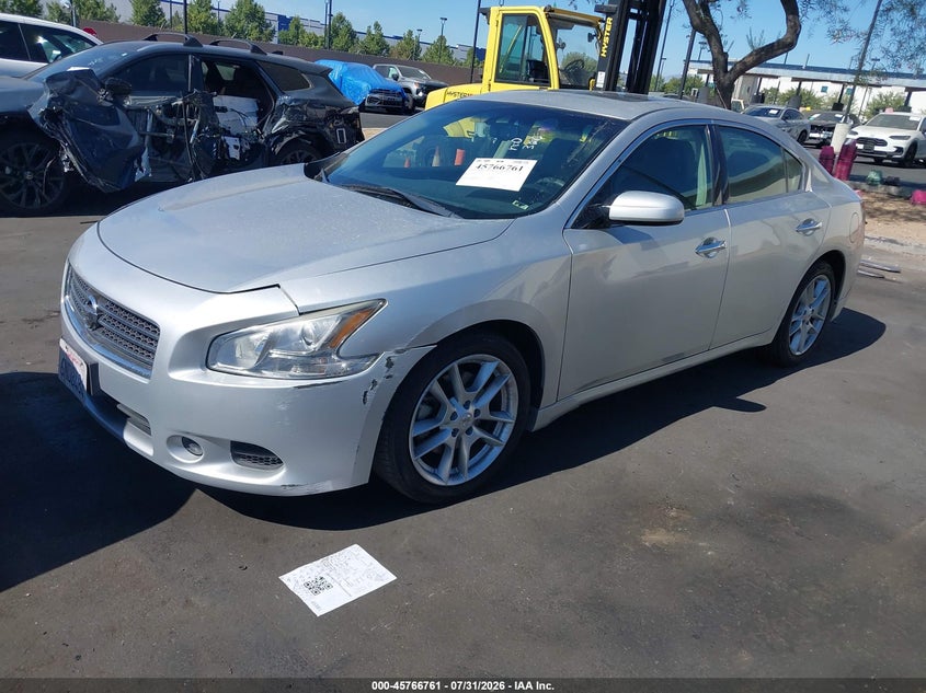 2010 Nissan Maxima VIN 1N4AA5AP1AC851725 IAAI salvage auction — SIDE, Salvage Certificate (California), sold $1,350 on 2026-08-20 (photo 2)