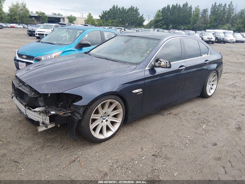2011 BMW 5 series VIN WBAFU7C55BC777822 IAAI salvage auction — NORMAL WEAR, Clear (Rhode Island), sold $125 on 2026-08-04 (photo 2)