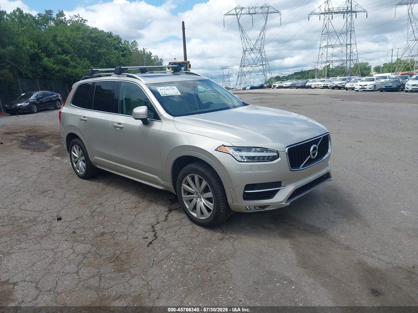2016 Volvo Xc90 VIN YV4A22PK9G1038636 IAAI salvage auction — LEFT REAR, Salvage Title, sold $4,950 on 2026-08-21 (photo 1)