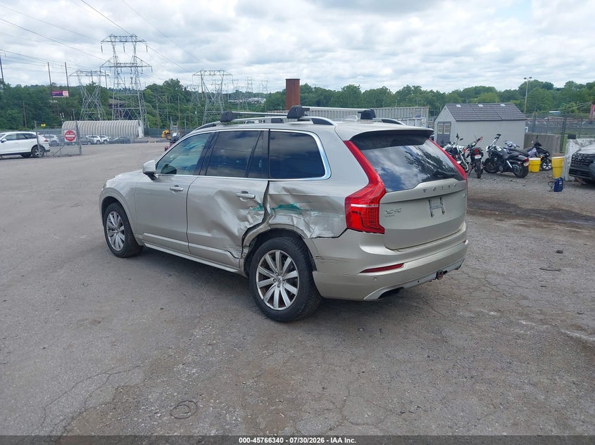 2016 Volvo Xc90 VIN YV4A22PK9G1038636 IAAI salvage auction — LEFT REAR, Salvage Title, sold $4,950 on 2026-08-21 (photo 3)