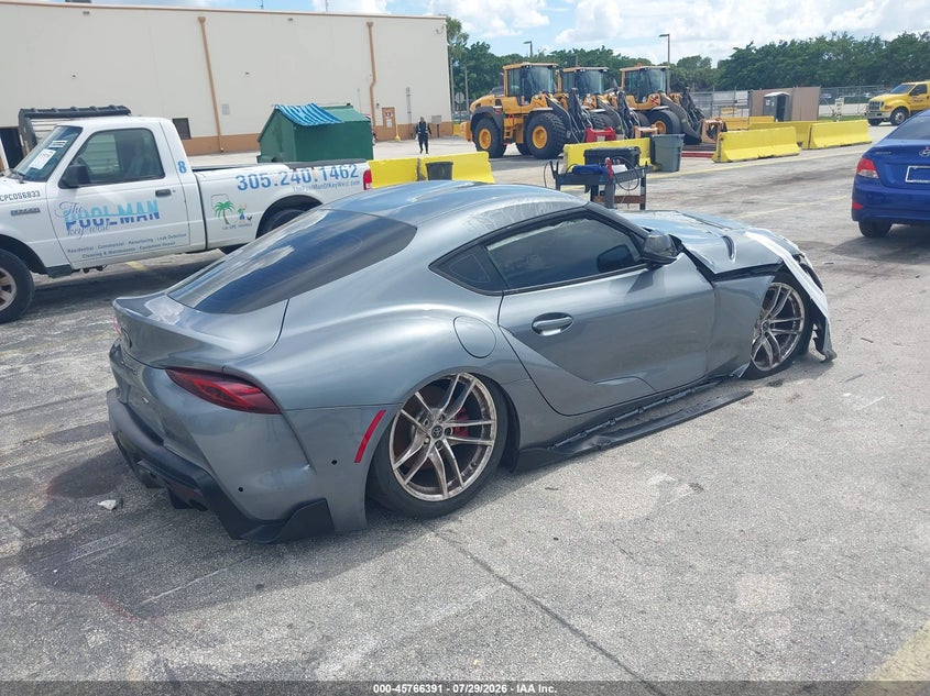 2022 Toyota Supra VIN WZ1DB0C09NW052434 IAAI salvage auction — ALL OVER, Salvage Title, sold $5,550 on 2026-08-06 (photo 4)