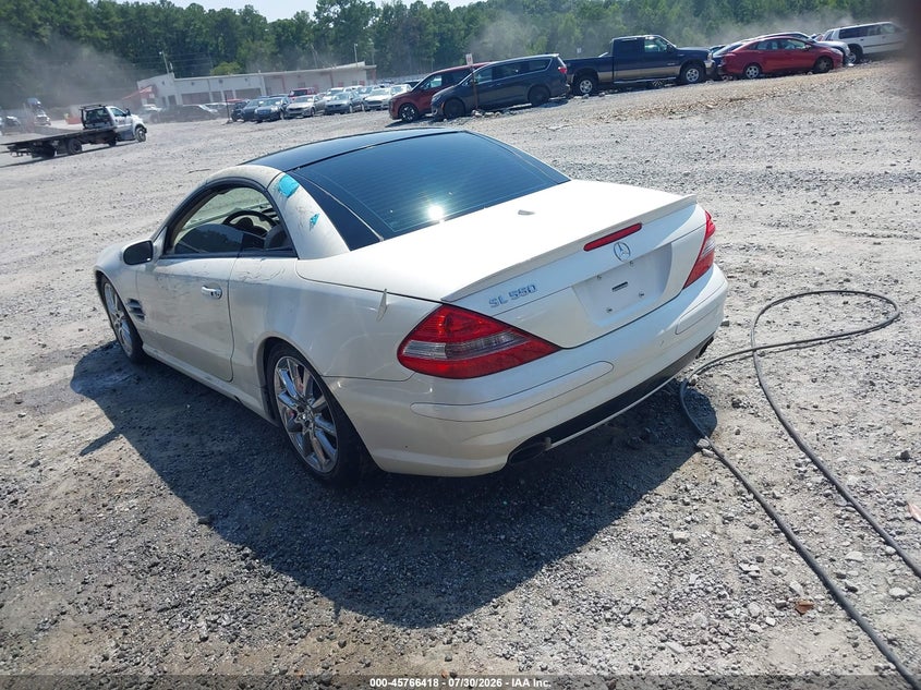 2008 Mercedes-benz Sl-class VIN WDBSK71F28F137494 IAAI salvage auction — LEFT SIDE, Clear (Virginia), sold $2,350 on 2026-08-18 (photo 3)