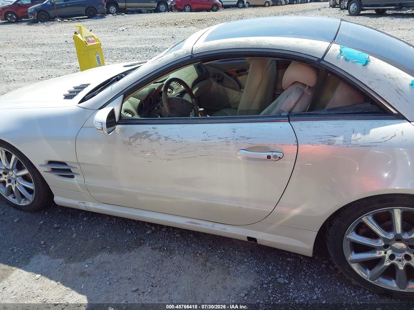 2008 Mercedes-benz Sl-class VIN WDBSK71F28F137494 IAAI salvage auction — LEFT SIDE, Clear (Virginia), sold $2,350 on 2026-08-18 (photo 6)