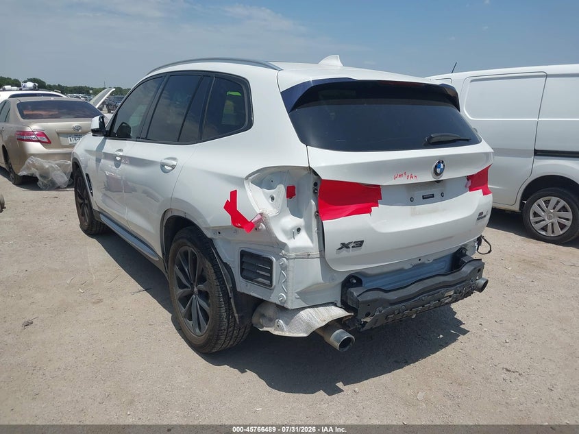 2019 BMW X3 VIN 5UXTR9C59KLR07070 IAAI salvage auction — REAR END, Salvage Title, sold $6,800 on 2026-09-15 (photo 3)