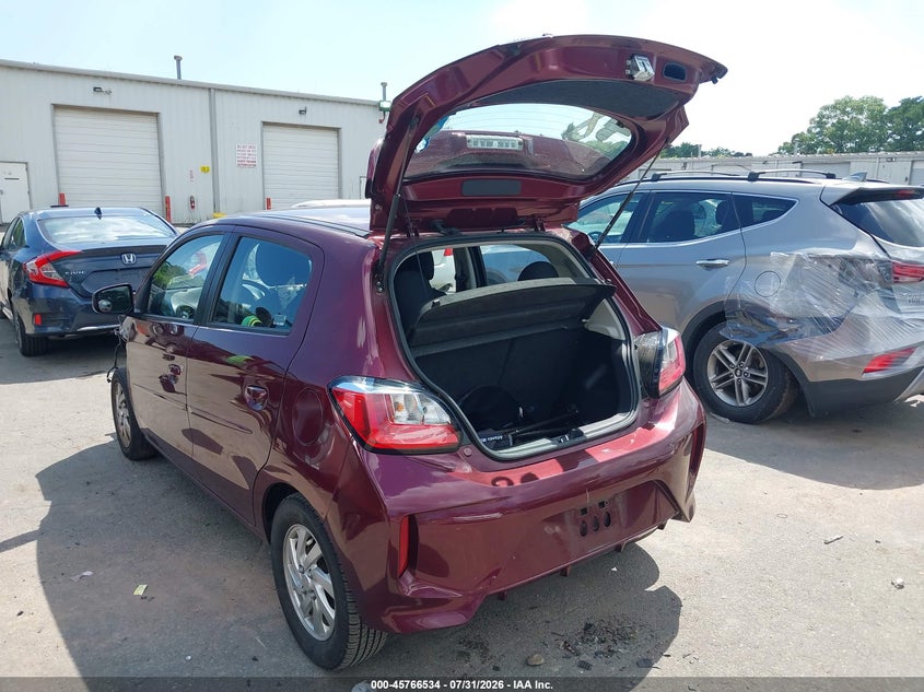 2022 Mitsubishi Mirage VIN ML32AUHJ8NH008742 IAAI salvage auction — Unknown, Salvage Title, sold $2,450 on 2026-09-23 (photo 3)
