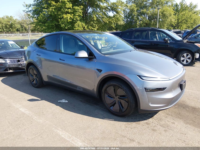 2026 Tesla Model y VIN 7SAYGDED7TA437713 IAAI salvage auction — WATER/FLOOD, Salvage (New Jersey), sold $27,900 on 2026-09-24 (photo 1)