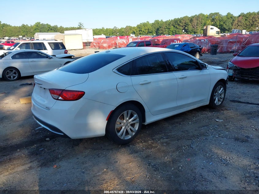 2015 Chrysler 200 VIN 1C3CCCAB8FN587442 IAAI salvage auction — FRONT END, Salvage (Georgia), sold $750 on 2026-08-28 (photo 4)