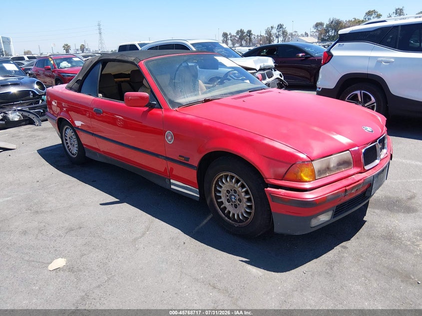 1994 BMW 3 series VIN WBABK6323RED15832 IAAI salvage auction — LEFT FRONT, Salvage (California), sold $950 on 2026-08-20 (photo 1)