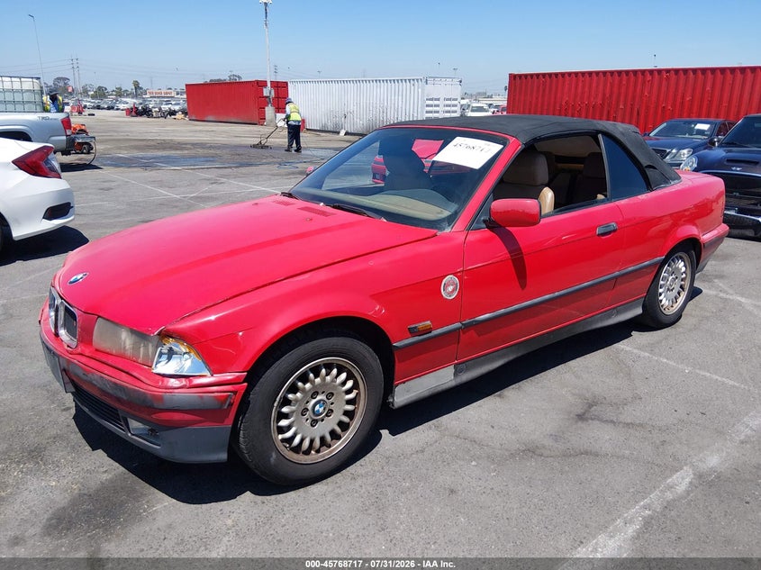 1994 BMW 3 series VIN WBABK6323RED15832 IAAI salvage auction — LEFT FRONT, Salvage (California), sold $950 on 2026-08-20 (photo 2)