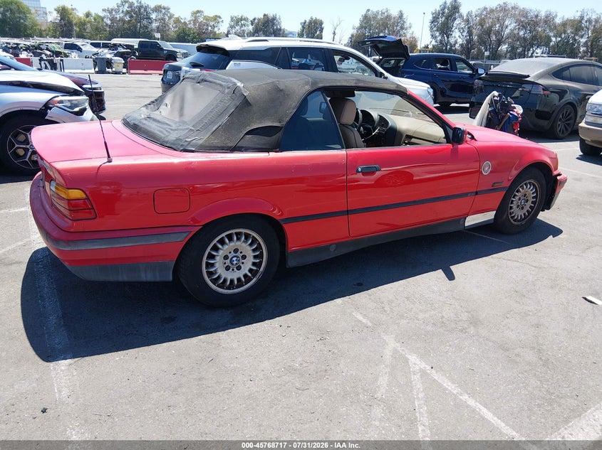 1994 BMW 3 series VIN WBABK6323RED15832 IAAI salvage auction — LEFT FRONT, Salvage (California), sold $950 on 2026-08-20 (photo 4)
