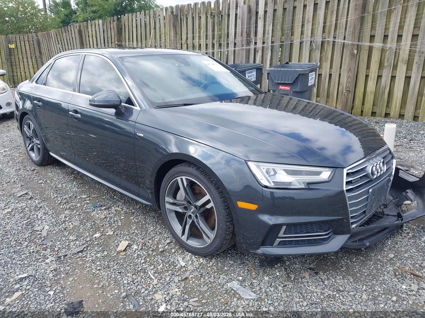 2018 Audi A4 VIN WAUENAF49JN008106 — IAAI salvage auction photo