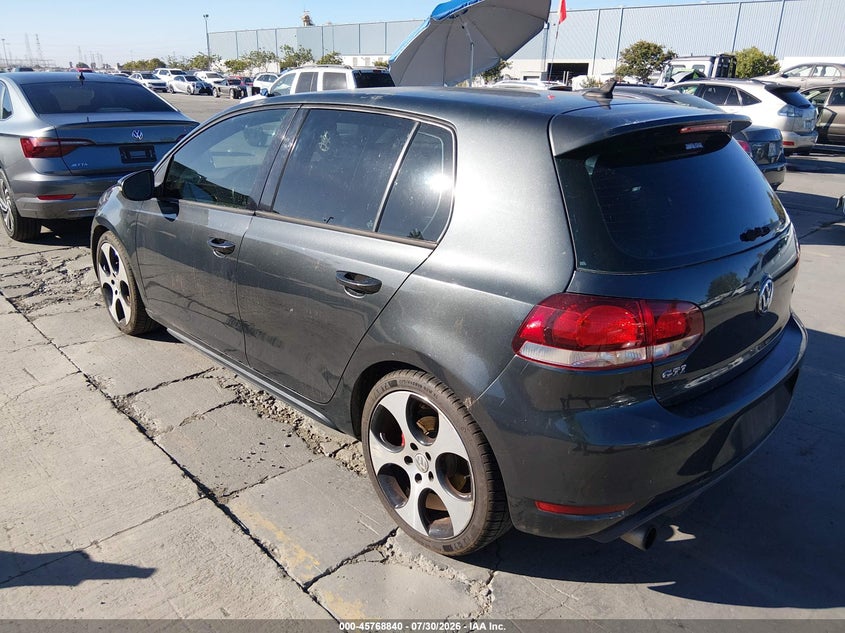 2011 Volkswagen Gti VIN WVWHD7AJ9BW169490 IAAI salvage auction — NORMAL WEAR, Clear - Dealer Only (California), sold $1,925 on 2026-08-10 (photo 3)