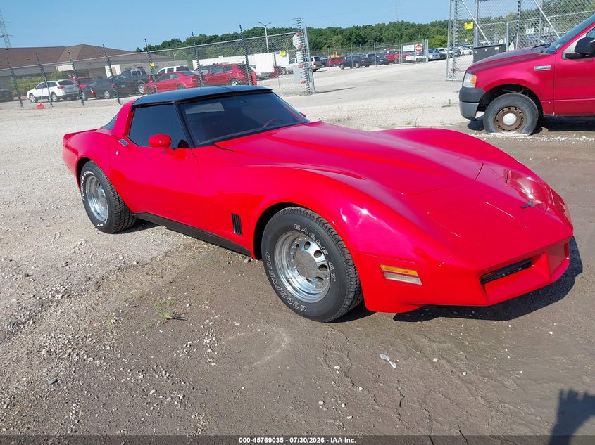 1981 Chevrolet Corvette VIN 1G1AY876XBS401853 — IAAI salvage auction photo