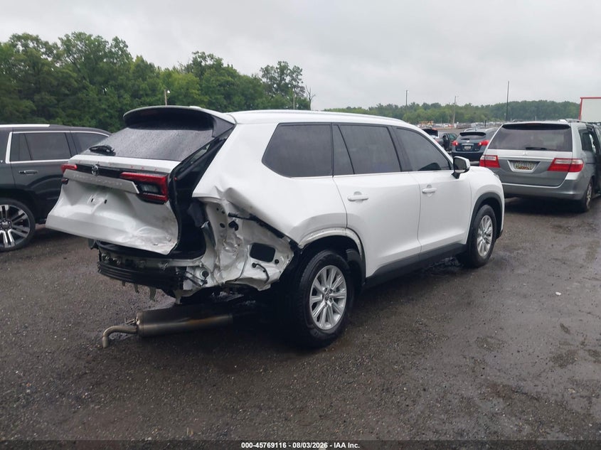 2024 Toyota Highlander VIN 5TDAAAB56RS021736 IAAI salvage auction — REAR END, Salvage - 75% Or Less (Maryland), sold $20,600 on 2026-08-26 (photo 4)