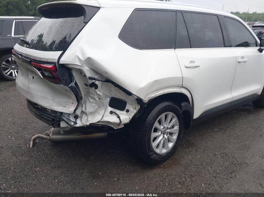 2024 Toyota Highlander VIN 5TDAAAB56RS021736 IAAI salvage auction — REAR END, Salvage - 75% Or Less (Maryland), sold $20,600 on 2026-08-26 (photo 6)