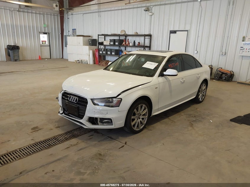 2016 Audi A4 VIN WAUBFAFL7GN018262 IAAI salvage auction — FRONT END, Salvage Title, sold $1,350 on 2026-08-24 (photo 2)