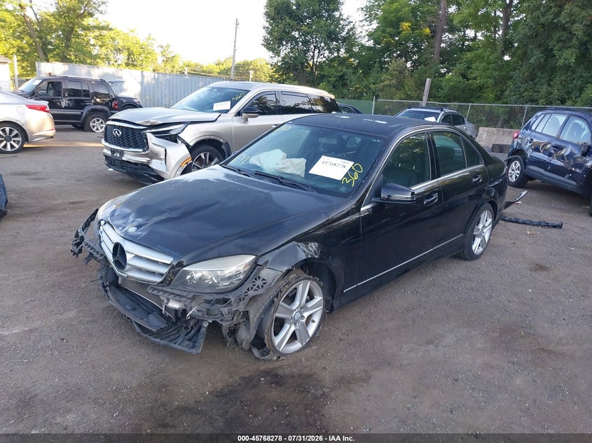 2011 Mercedes-benz C-klasse VIN WDDGF5EB9BR141920 IAAI salvage auction — FRONT END, Salvage - Greater Than 75% (Maryland), sold $475 on 2026-08-15 (photo 2)