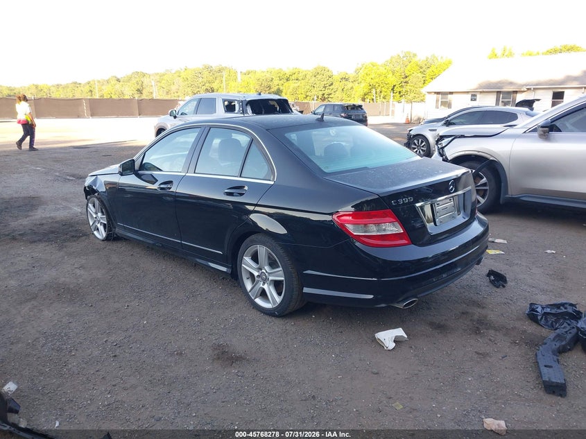 2011 Mercedes-benz C-klasse VIN WDDGF5EB9BR141920 IAAI salvage auction — FRONT END, Salvage - Greater Than 75% (Maryland), sold $475 on 2026-08-15 (photo 3)