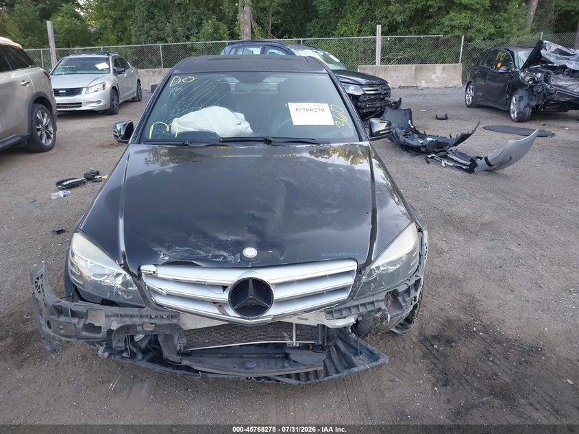 2011 Mercedes-benz C-klasse VIN WDDGF5EB9BR141920 IAAI salvage auction — FRONT END, Salvage - Greater Than 75% (Maryland), sold $475 on 2026-08-15 (photo 6)