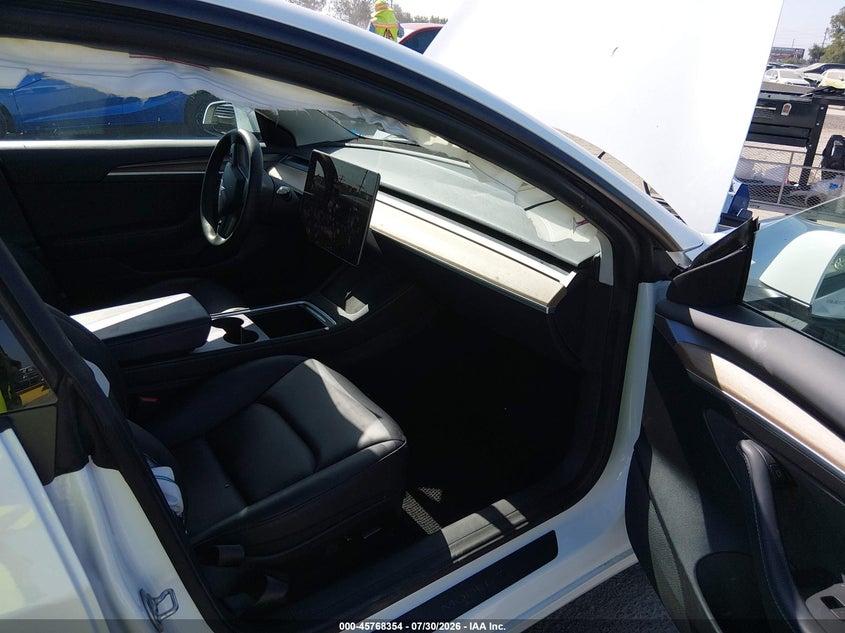 2023 Tesla Model 3 VIN 5YJ3E1EA0PF568203 IAAI salvage auction — RIGHT FRONT, Salvage (California), sold $6,500 on 2026-09-09 (photo 5)