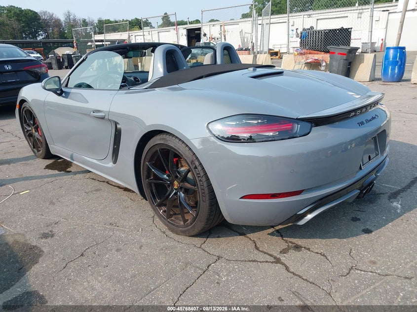 2025 Porsche 718 boxster VIN WP0CB2A86SK226011 IAAI salvage auction — WATER/FLOOD, Salvage Title, sold $55,250 on 2026-09-01 (photo 3)