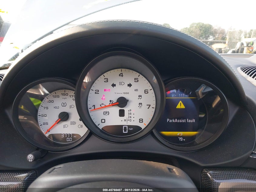 2025 Porsche 718 boxster VIN WP0CB2A86SK226011 IAAI salvage auction — WATER/FLOOD, Salvage Title, sold $55,250 on 2026-09-01 (photo 7)