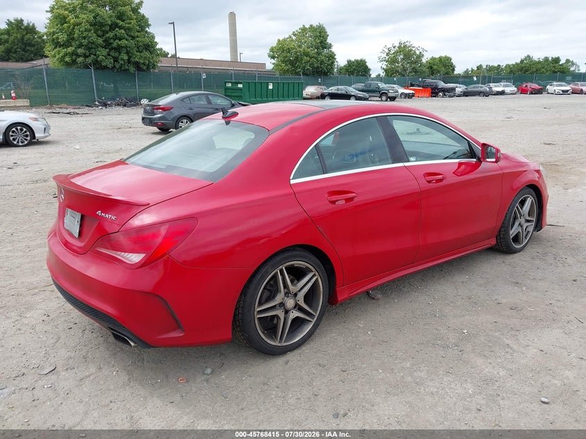 2014 Mercedes-benz Cla-class VIN WDDSJ4GB3EN148812 IAAI salvage auction — NORMAL WEAR, Clear (Maryland), sold $2,525 on 2026-07-31 (photo 4)