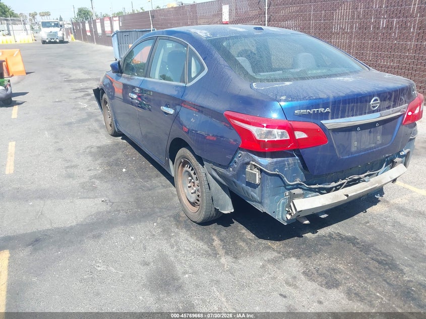2016 Nissan Sentra VIN 3N1AB7AP8GY334606 IAAI salvage auction — FRONT & REAR, Salvage (California), sold $1,600 on 2026-08-03 (photo 3)