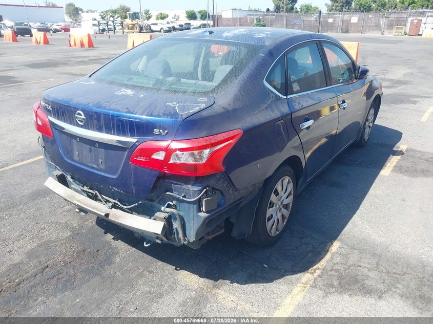 2016 Nissan Sentra VIN 3N1AB7AP8GY334606 IAAI salvage auction — FRONT & REAR, Salvage (California), sold $1,600 on 2026-08-03 (photo 4)