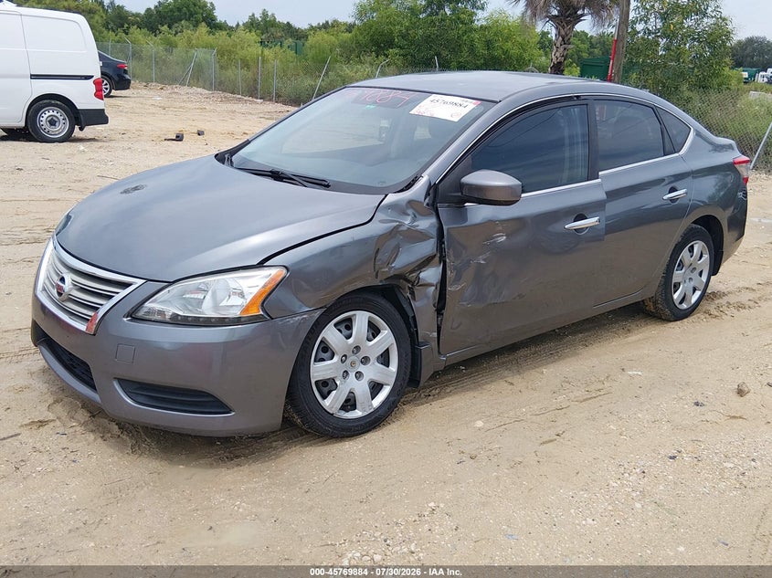 2015 Nissan Sentra VIN 3N1AB7AP5FY368422 IAAI salvage auction — LEFT SIDE, Salvage Title, sold $600 on 2026-08-21 (photo 2)
