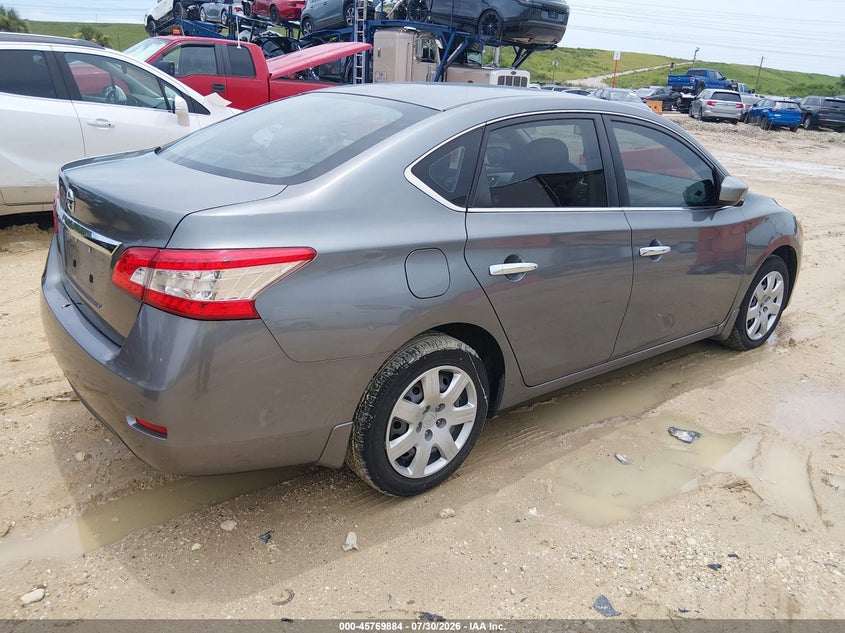 2015 Nissan Sentra VIN 3N1AB7AP5FY368422 IAAI salvage auction — LEFT SIDE, Salvage Title, sold $600 on 2026-08-21 (photo 4)