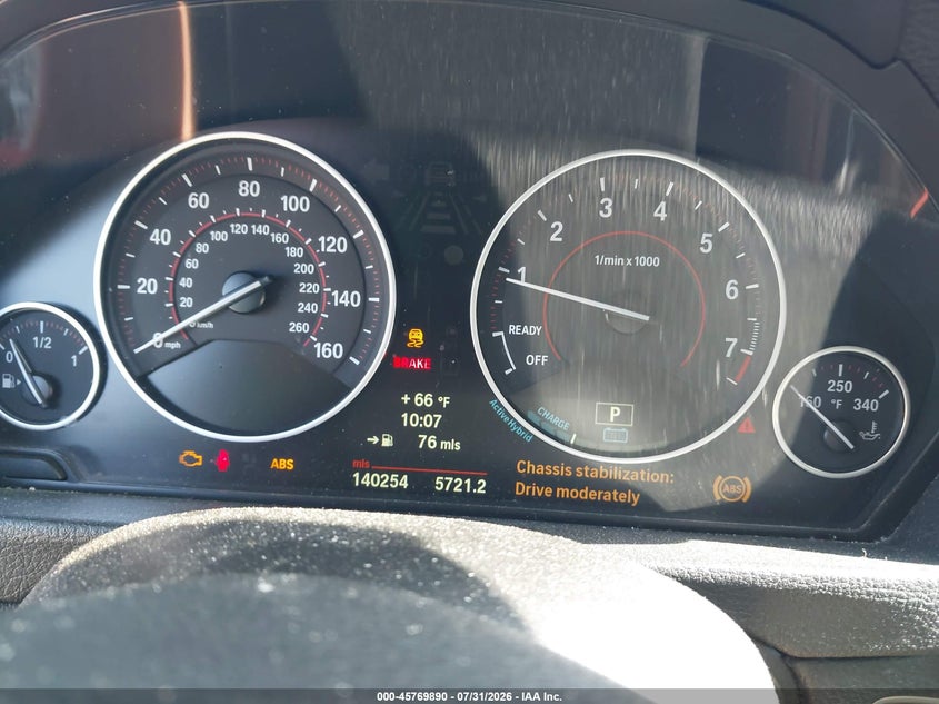 2013 BMW 3er VIN WBA3F9C57DF483820 IAAI salvage auction — NORMAL WEAR, Clear (Georgia), sold $1,300 on 2026-08-18 (photo 7)