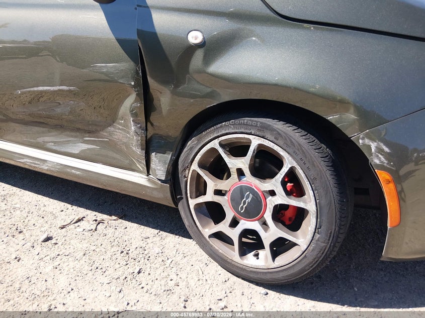 2013 Fiat 500 VIN 3C3CFFBR5DT663426 IAAI salvage auction — RIGHT FRONT, Salvage Title, sold $475 on 2026-08-13 (photo 6)