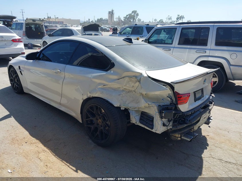 2016 BMW M4 VIN WBS3R9C59GK336848 IAAI salvage auction — REAR END, Salvage Title, sold $12,800 on 2026-08-20 (photo 3)