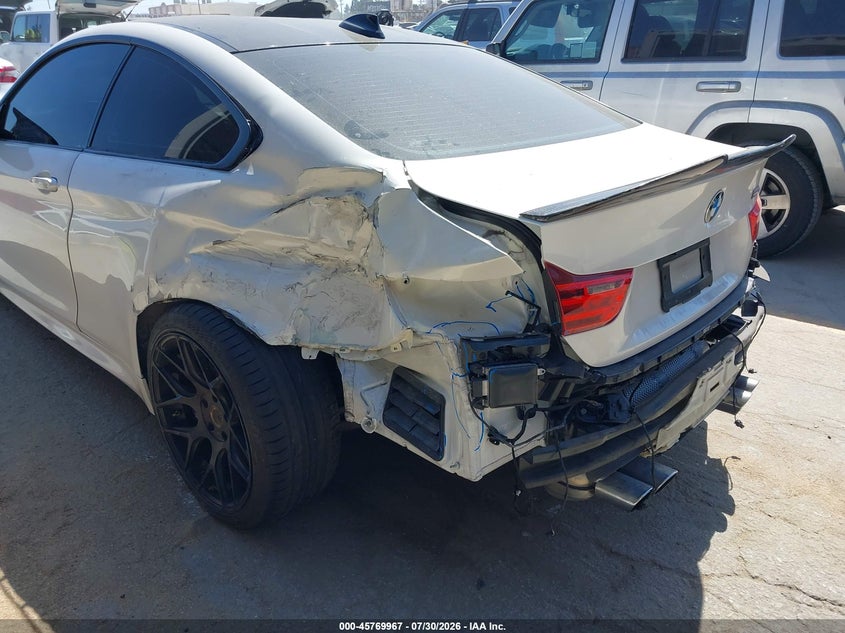 2016 BMW M4 VIN WBS3R9C59GK336848 IAAI salvage auction — REAR END, Salvage Title, sold $12,800 on 2026-08-20 (photo 6)