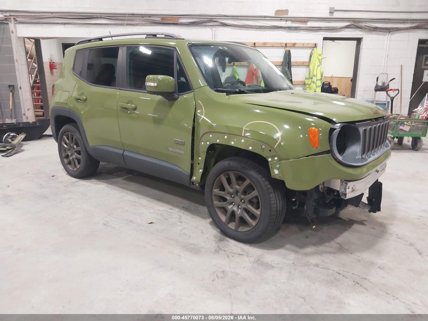 2016 Jeep Renegade VIN ZACCJBBT0GPD07587 IAAI salvage auction — LEFT FRONT, Mv-907A (New York), sold $1,550 on 2026-08-12 (photo 1)