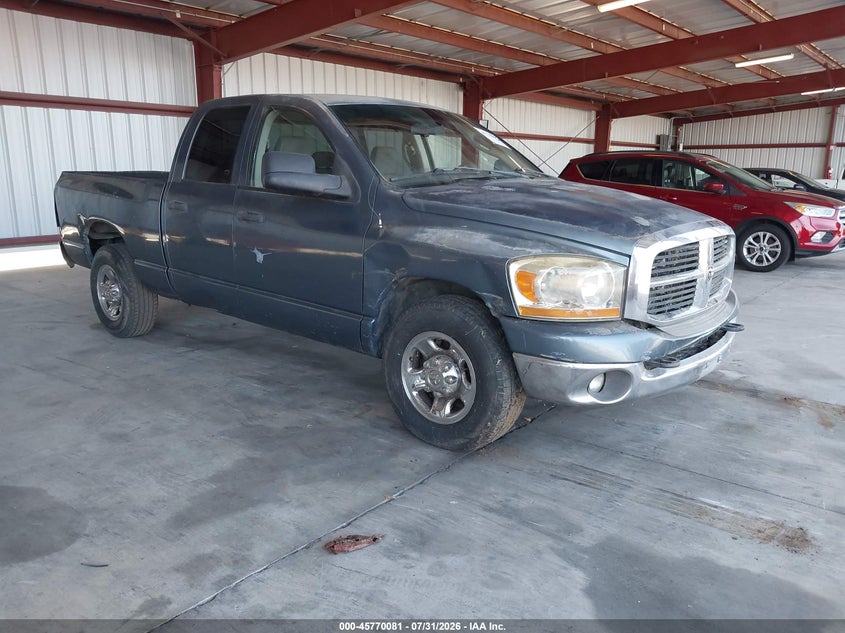 2006 Dodge Ram 2500 VIN 3D7KR28C66G190650 IAAI salvage auction — NORMAL WEAR, Clear - Dealer Only (California), sold $1,700 on 2026-08-09 (photo 1)
