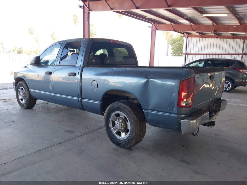 2006 Dodge Ram 2500 VIN 3D7KR28C66G190650 IAAI salvage auction — NORMAL WEAR, Clear - Dealer Only (California), sold $1,700 on 2026-08-09 (photo 3)