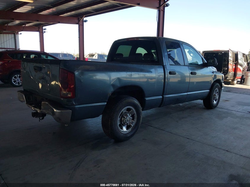 2006 Dodge Ram 2500 VIN 3D7KR28C66G190650 IAAI salvage auction — NORMAL WEAR, Clear - Dealer Only (California), sold $1,700 on 2026-08-09 (photo 4)