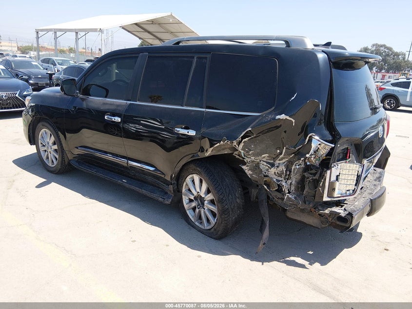 2009 Lexus Lx VIN JTJHY00W394022612 IAAI salvage auction — LEFT REAR, Salvage (California), sold $7,800 on 2026-09-09 (photo 3)