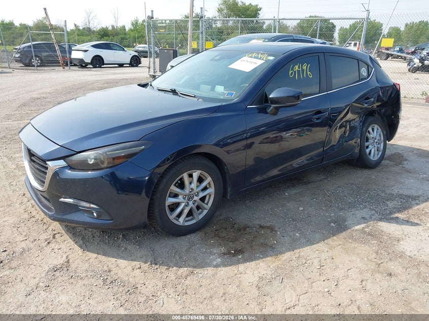 2018 Mazda 3 VIN 3MZBN1M3XJM162640 IAAI salvage auction — LEFT REAR, Wait Title, sold $0 on 2026-09-20 (photo 2)