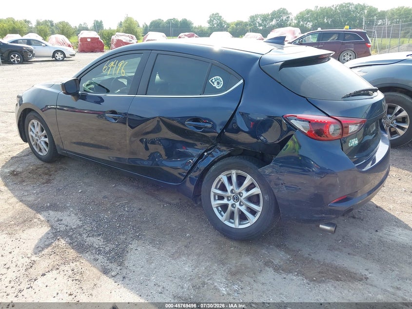 2018 Mazda 3 VIN 3MZBN1M3XJM162640 IAAI salvage auction — LEFT REAR, Wait Title, sold $0 on 2026-09-20 (photo 3)