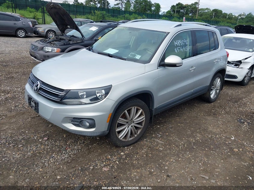 2012 Volkswagen Tiguan VIN WVGAV7AX8CW522544 IAAI salvage auction — FRONT END, Salvage Title, sold $525 on 2026-08-20 (photo 2)