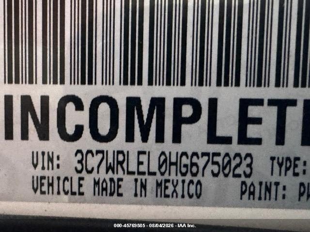 2017 Ram 4500 VIN 3C7WRLEL0HG675023 IAAI salvage auction — NORMAL WEAR, Clear (Alabama), sold $14,500 on 2026-09-16 (photo 5)