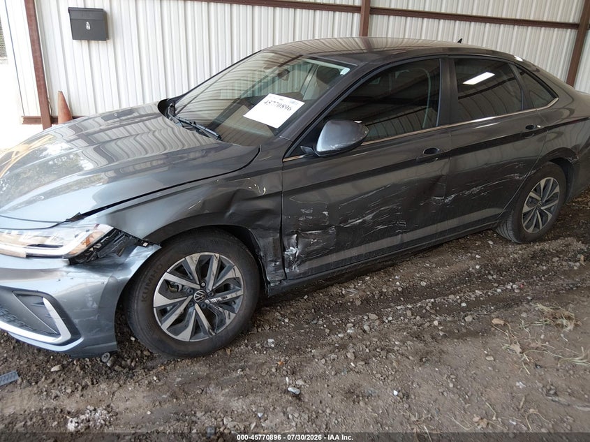 2025 Volkswagen Jetta VIN 3VW5X7BU4SM106877 IAAI salvage auction — LEFT SIDE, Salvage (Georgia), sold $6,000 on 2026-09-25 (photo 6)