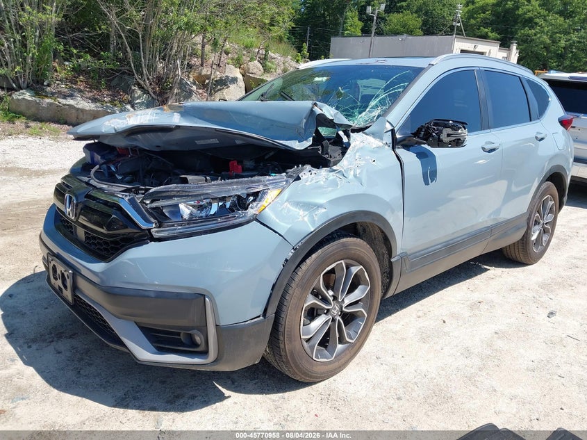 2022 Honda Cr-v VIN 7FARW2H83NE018212 IAAI salvage auction — FRONT END, Salvage (Massachusetts), sold $13,000 on 2026-08-22 (photo 2)