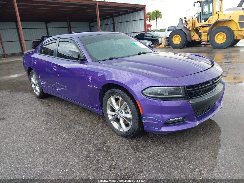 2023 Dodge Charger VIN 2C3CDXJG6PH708026 IAAI salvage auction — LEFT FRONT, Wait Title, sold $6,100 on 2026-08-30 (photo 1)