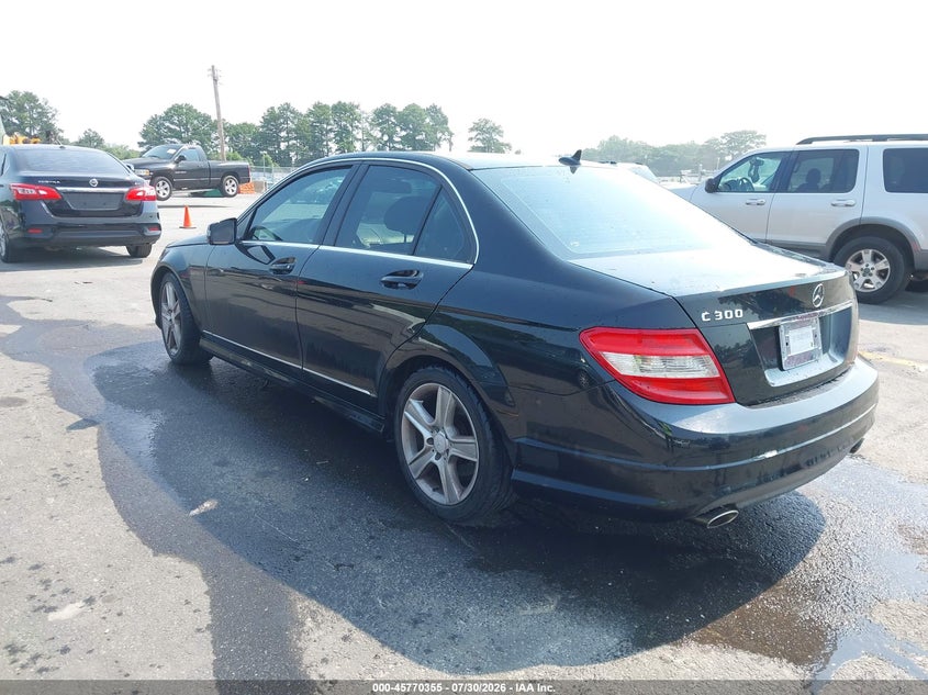 2011 Mercedes-benz C class VIN WDDGF5EB1BR170456 IAAI salvage auction — NORMAL WEAR, Repossession Paperwork (Georgia), sold $1,000 on 2026-08-19 (photo 3)