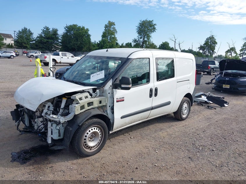 2021 Ram Promaster city VIN ZFBHRFAB0M6T34210 IAAI salvage auction — FRONT END, Clear (Pennsylvania), sold $3,700 on 2026-08-11 (photo 2)